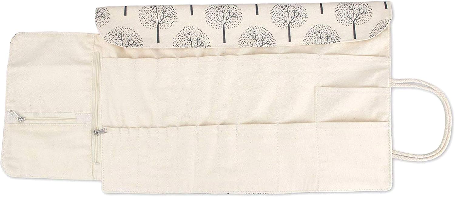 Teamoy Knitting Needle Wrap, Knitting Needle Cases with Slots for Knitting Needles (up to 11-Inch/28cm), Crochet Hooks - Image 5