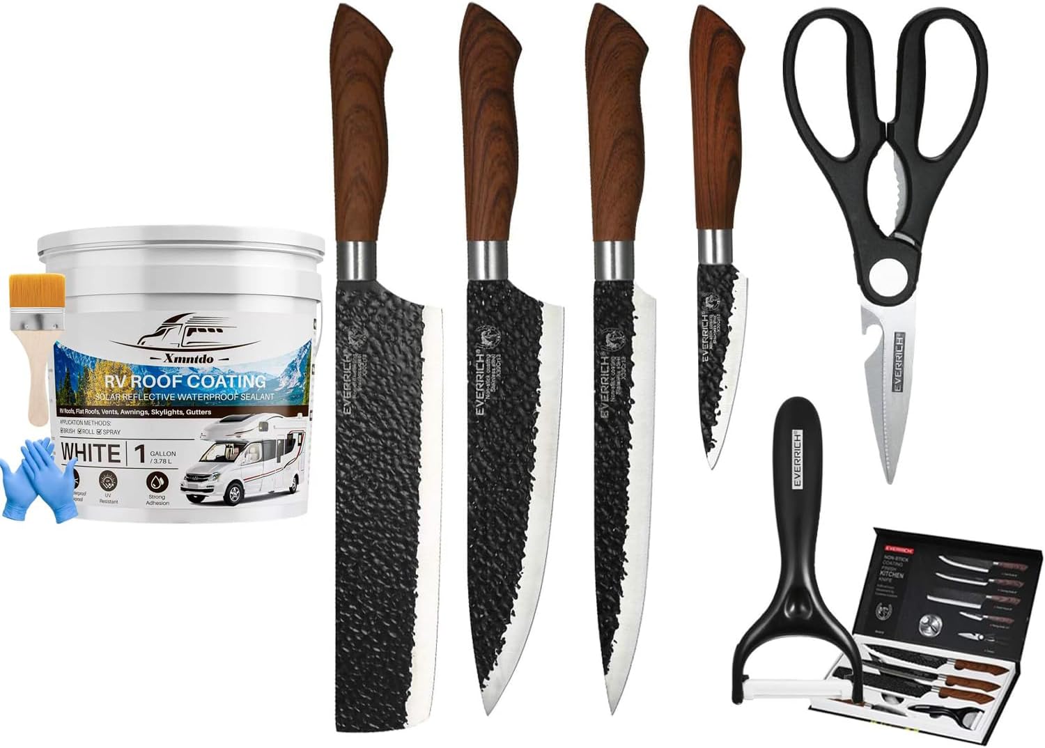 EVERRICH Kitchen Cutting Knives RV Roof Coating 2.5 Gal