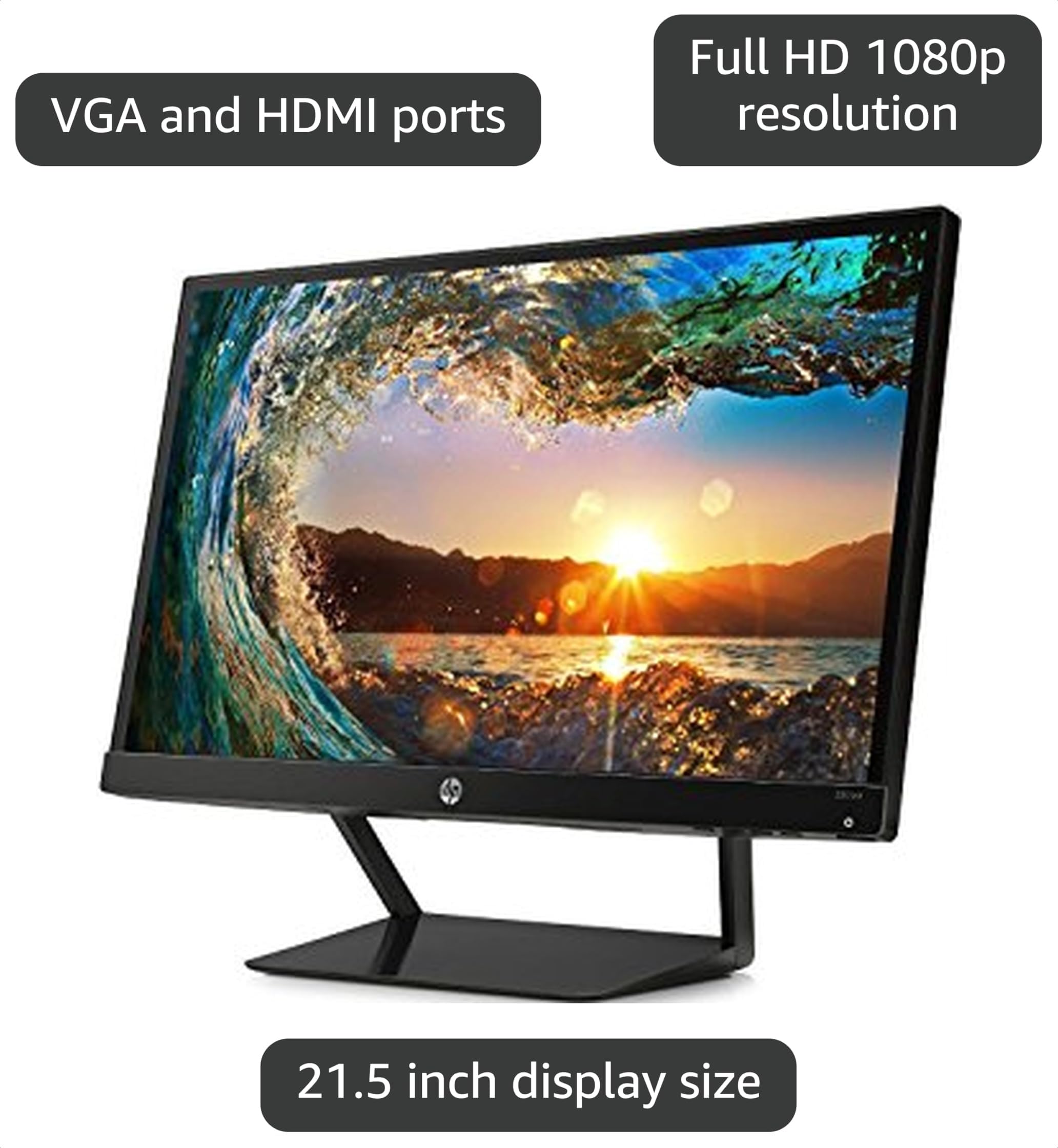 HP 22cwa Display 21.5インチ 本体 Amazon.com: HP Pavilion, Monitor IPS LED HDMI, VGA de 21.5