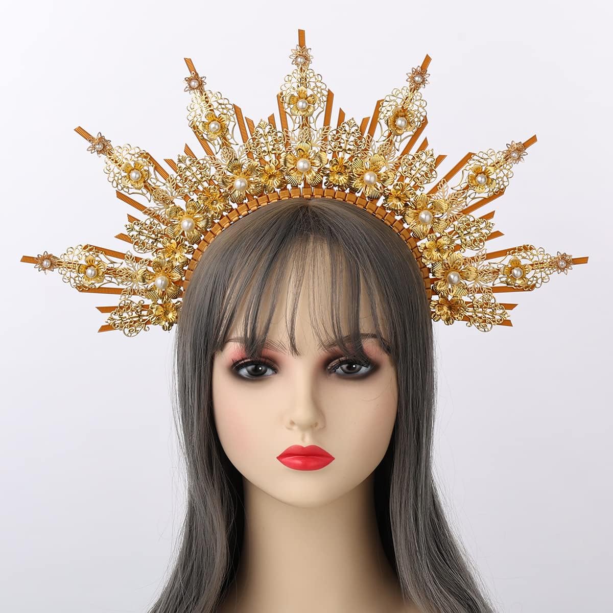 COSDREAMER Halo Crown Mary Goddess Headband Women's Halloween Costume Goddess Headwear (P)