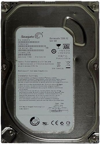 Miniatura 2 de Seagate Barracuda 7200.12 500 GB 7200 RPM SATA 6 Gbs con caché NCQ de 16 MB de 3.5 pulgadas de memoria interna ST3500413AS