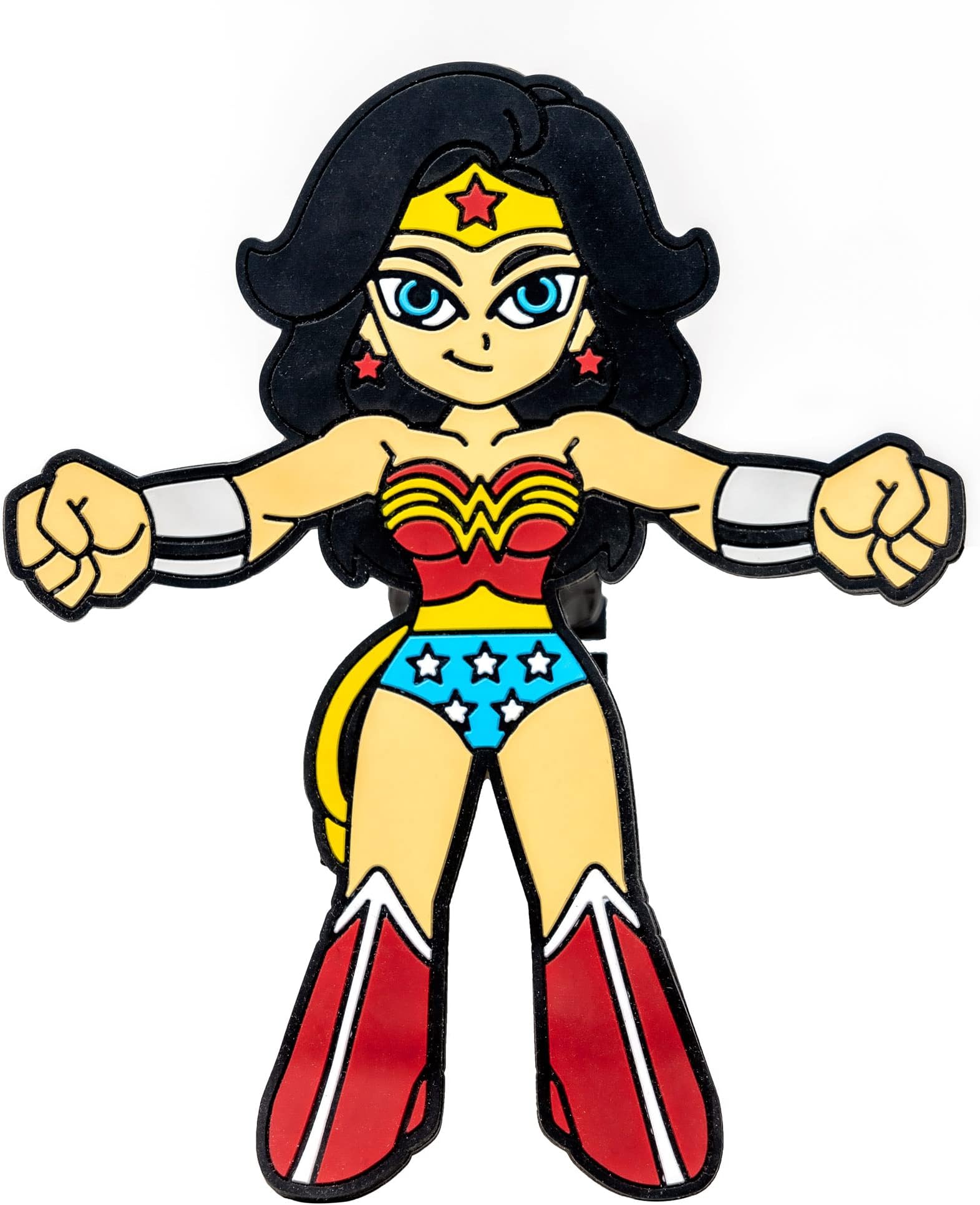 Hug Buddy Wonder Woman Air Vent Car Phone Holder, Adjustable, Universal Fit, Cell Phone Mount Compatible with iPhone, Samsung Galaxy, LG, Google, Nexus 5X, Moto, Black and Other Smartphones