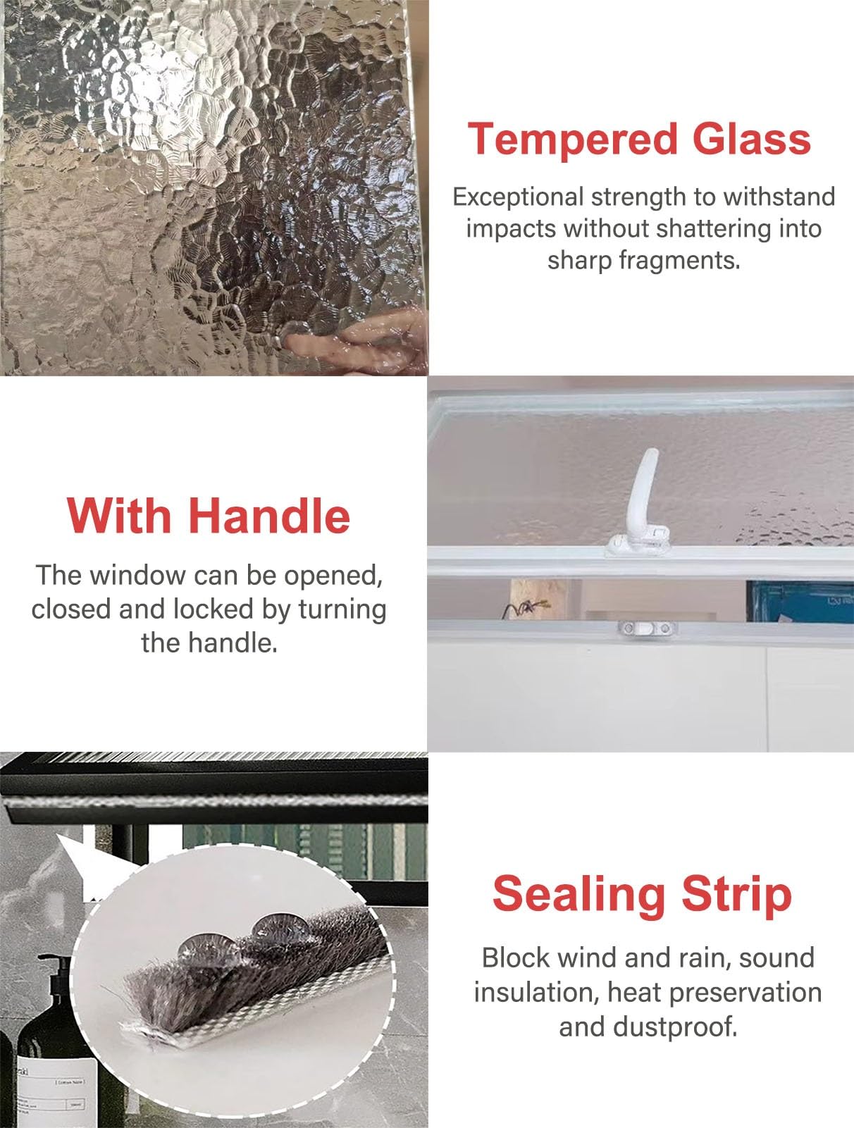 Ventana de Ventilación Ventanas Correderas con Rotación de 360 ​​grados | Ventanas Domésticas de Metal con Ventilación (repuesto), Ventana de Imposta de Montaje Enrasado(20x22in(500x550mm))