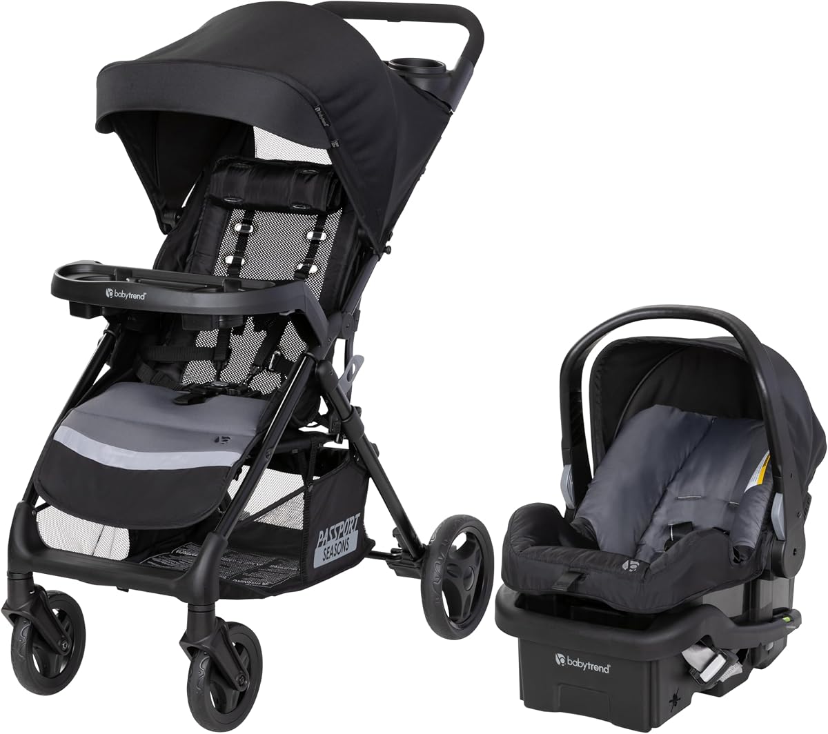 Passport Seasons Travel System with EZ-Lift™ Infant Car Seat, Journey Black