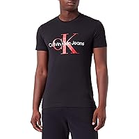 Calvin Klein Uomo T-Shirt Maniche Corte Core Monologo Slim Fit