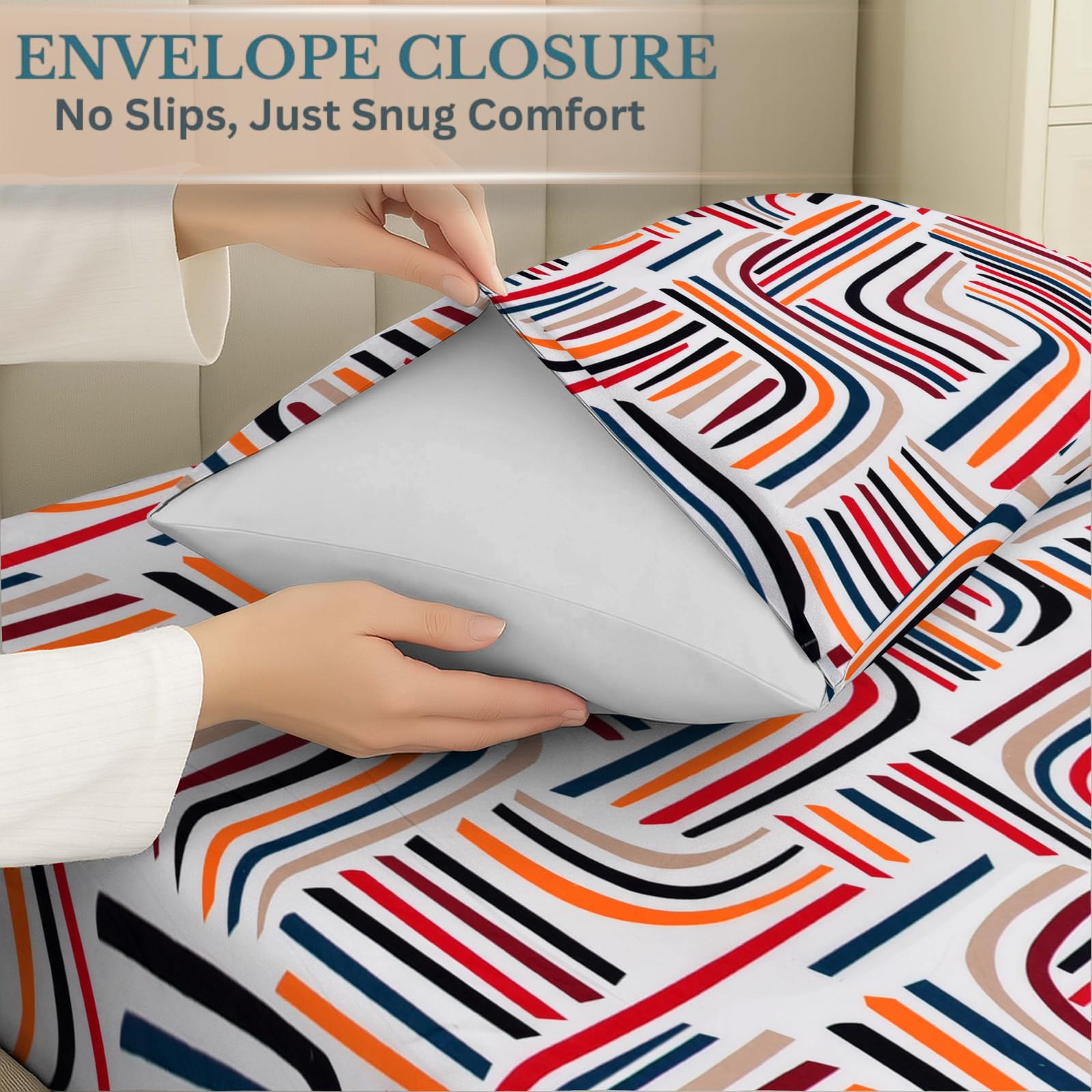 EverSoft Bedding Pack of 4 Pillowcases 50x75cm Soft Pillow Cases, Wrinkle Free Easy Care Pillow Covers - Image 3