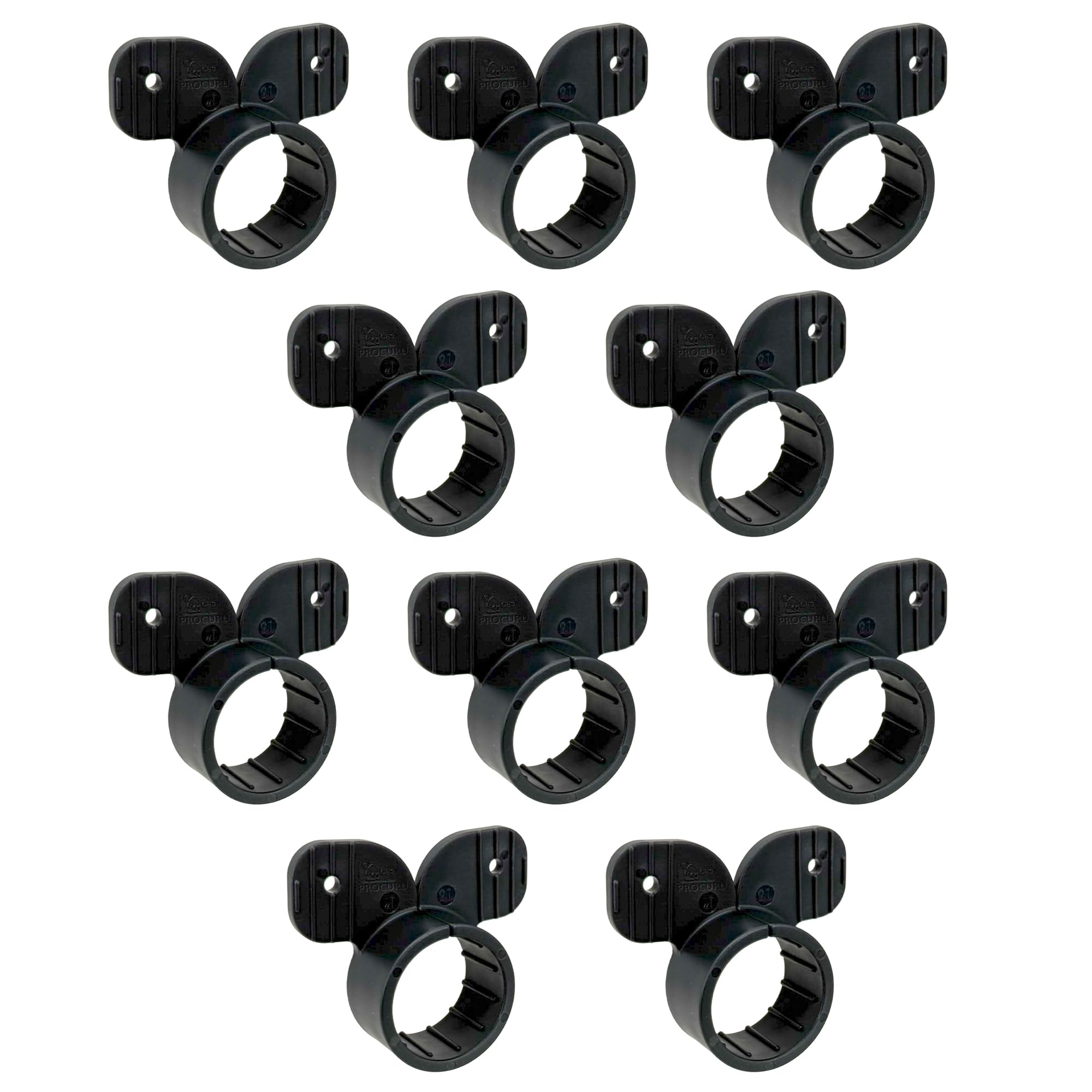 10-Pack] PROCURU 1/2-Inch Plastic Suspension Hy-Ear Pipe Clamp
