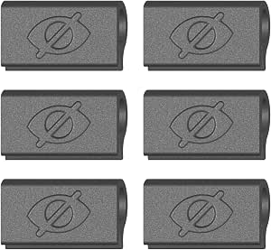 Webcam Cover Slide for Laptop, 6 Pack, Clip-On, Thin and Flexible, No Adhesive, Made in the USA