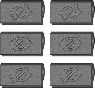 ウェブカメラ カバー スライド ノートパソコン クリップオン 薄型 柔軟 プッシュオン カメラ カバー MacBook PC Chromebook用 接着剤なし 残留物なし 米国製 6個パック