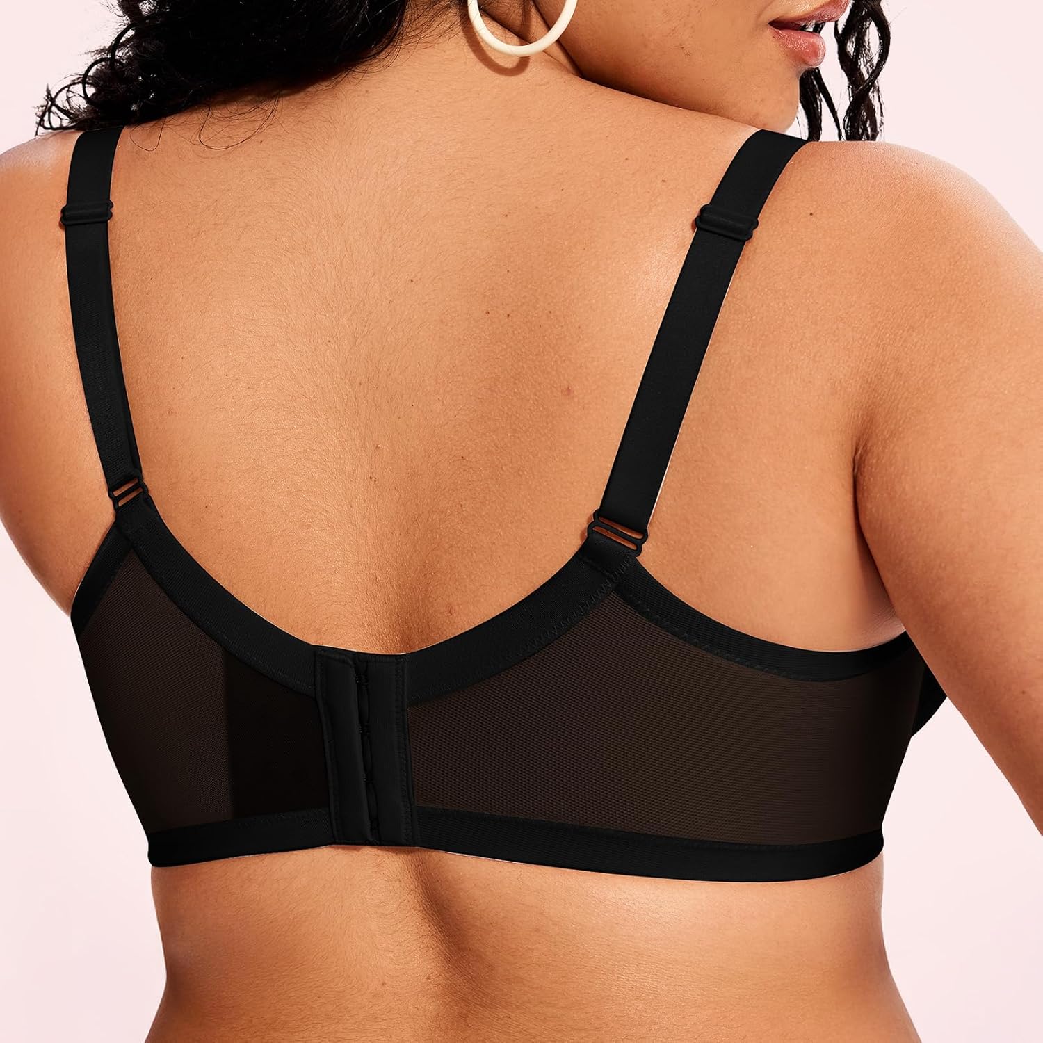 ProKloud Minimizer Bras for Women Full Coverage Supportive Plus Size Unlined Lace Underwire Bra