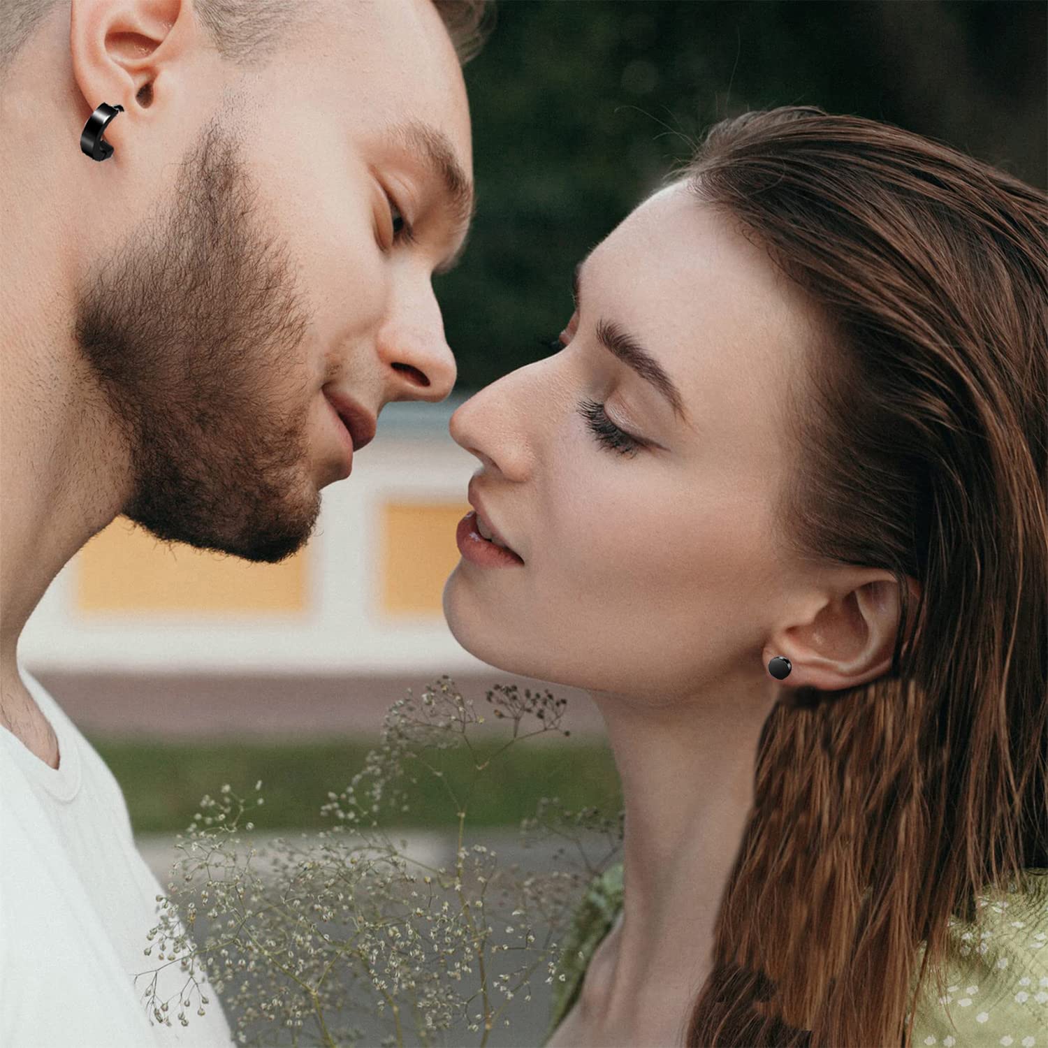 20Paia Acciaio Chirurgico Orecchini per Uomo Donna Orecchini a Cerchio Nero Pendente Croce Orecchini Kpop Huggie Anallergici Donna Set Tondo Argento Zirconi Orecchini Uomo Cerchio Punk Orecchini