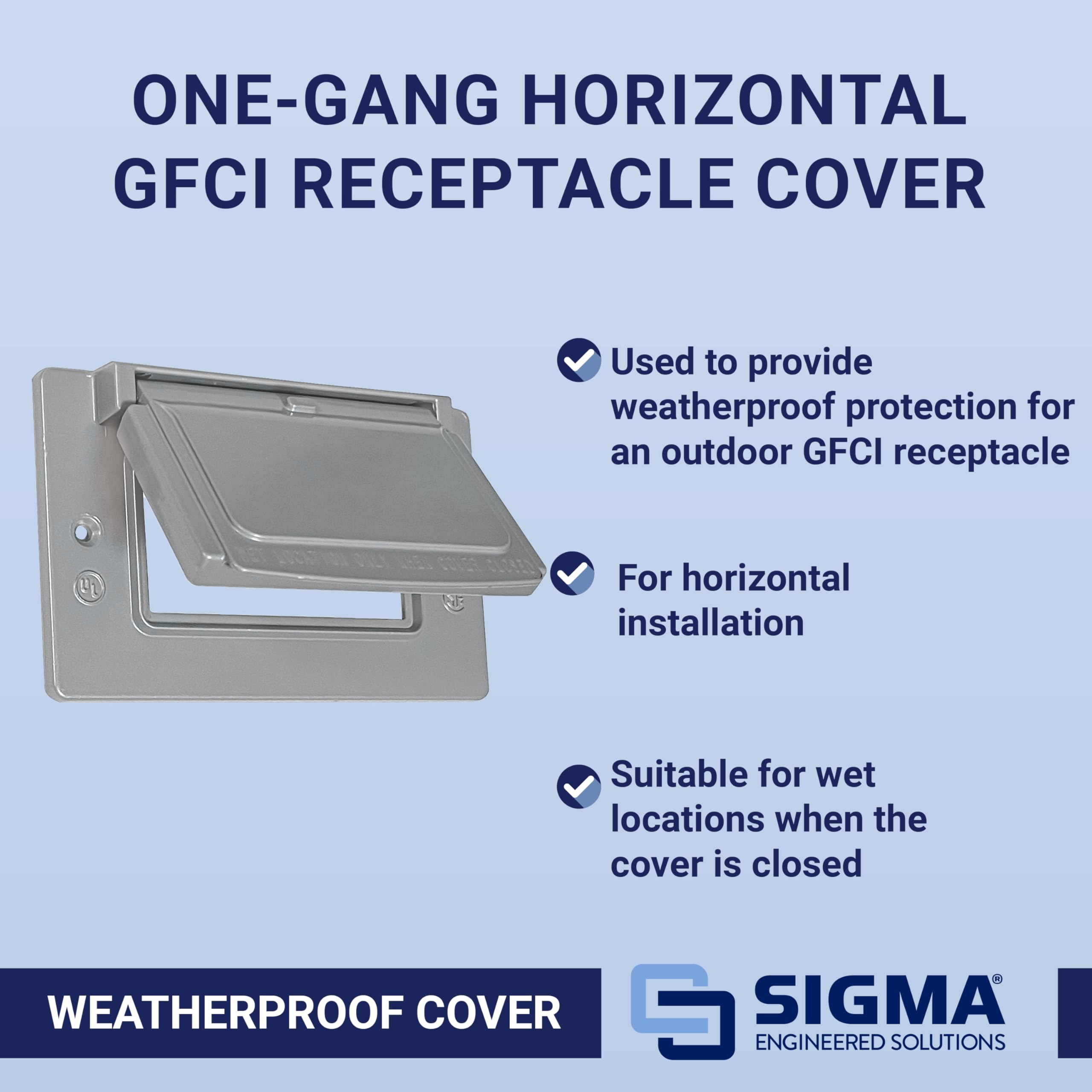 Weatherproof GFCI Outlet Cover - Sigma -8