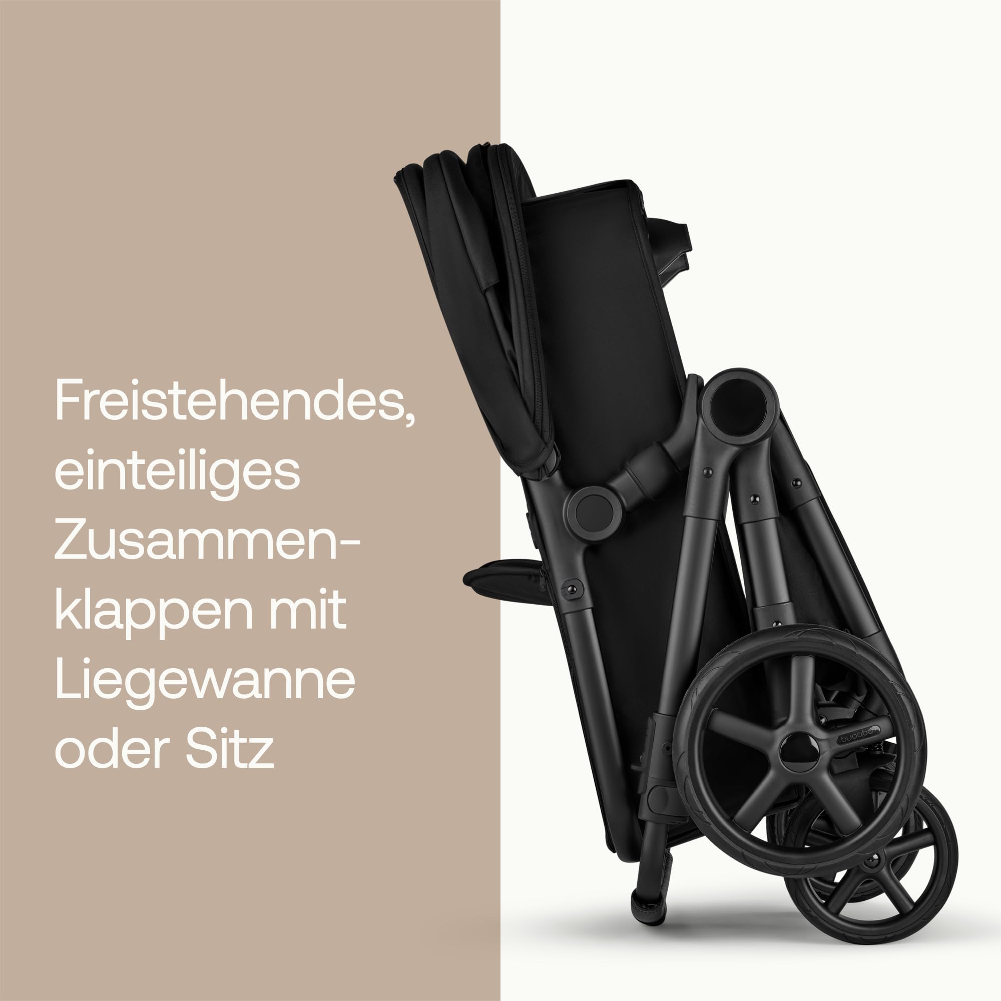 Bugaboo Cub All-Terrain Kinderwagen für Neugeborene und Kleinkinder | Sanfte Fahrt dank Vollfederung, Leicht 10,7 Kg, Verstellbarer und Wendbarer Sitz & Großer Untzergestellkorb, Desert Taupe