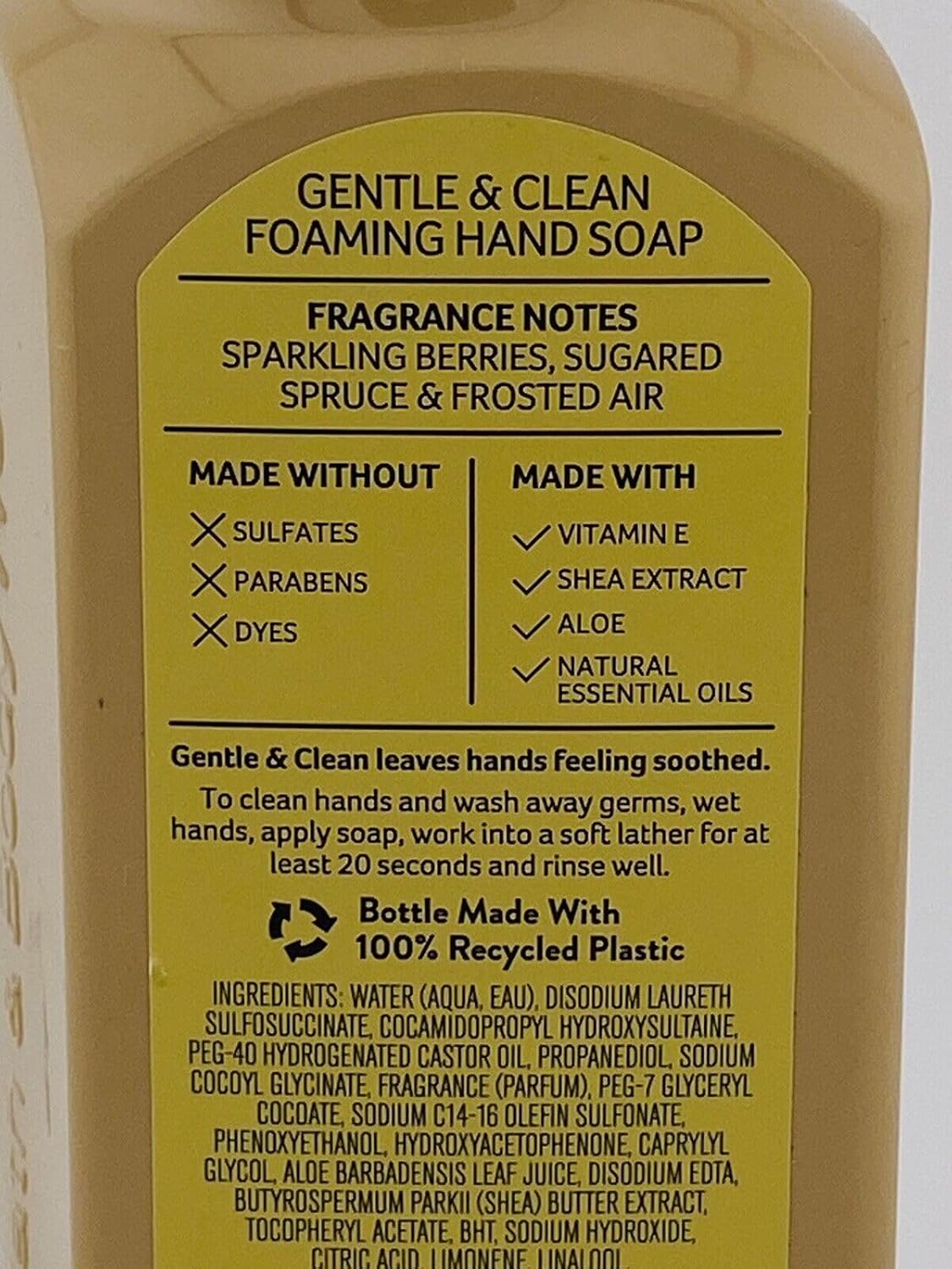 3 GOLDEN BERRY MISTLETOE Gentle Foaming Hand Soap bath body 8.75 fl oz