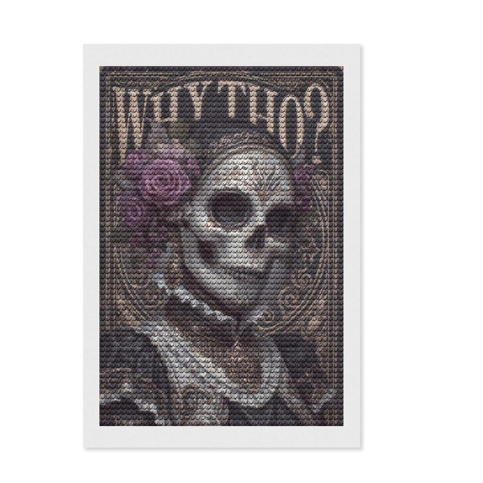 Junmoney Whytho Diamond Painting Set 8"x12", Vintage Style Decor, for Beginners, Stress Relief Craft, Christmas Gift