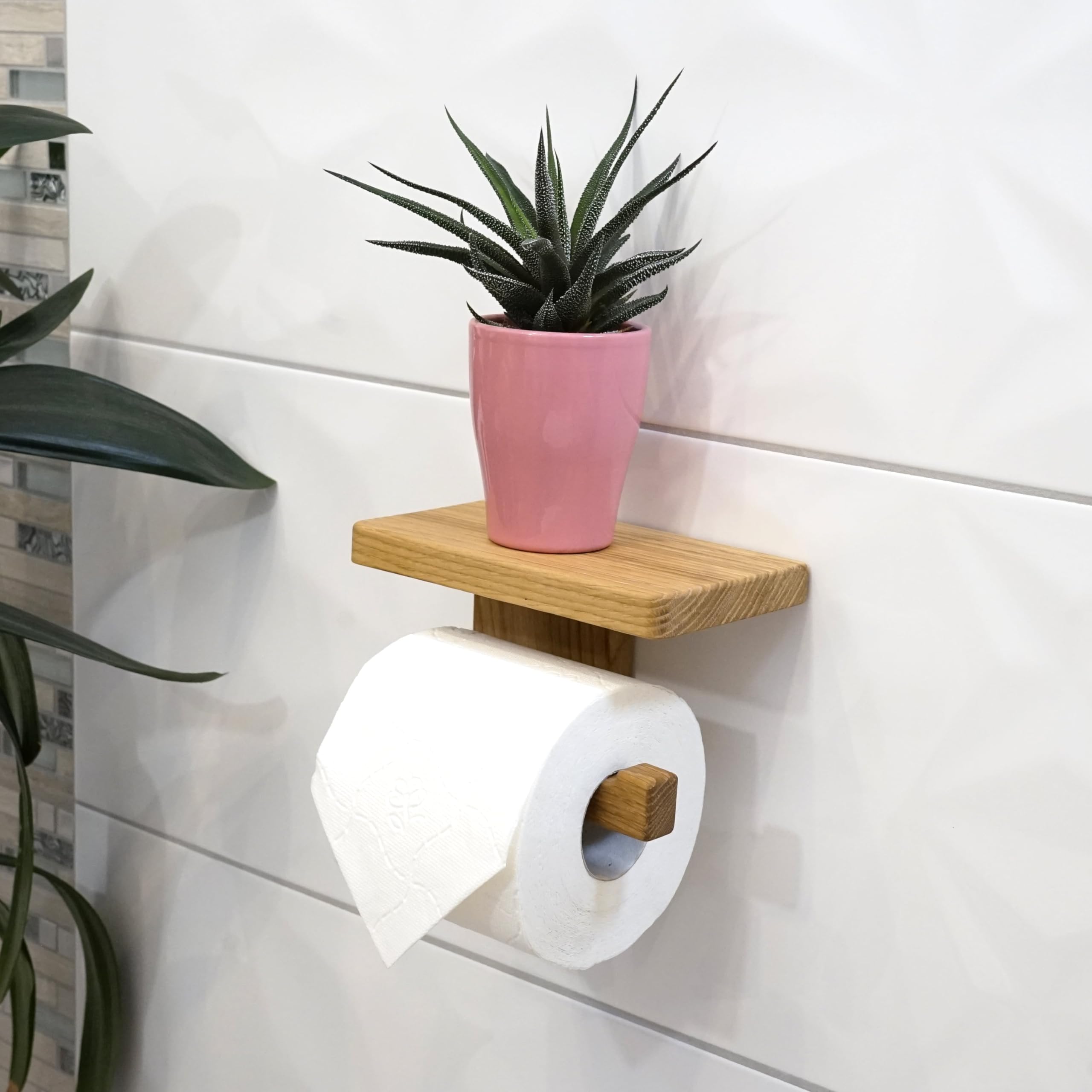 Toiletpapierhouder Zonder Boren – Toiletrolhouder Voor De Badkamer Papierrolhouder Voor Vier Rollen Met Legplank Mat Zilverkleurig