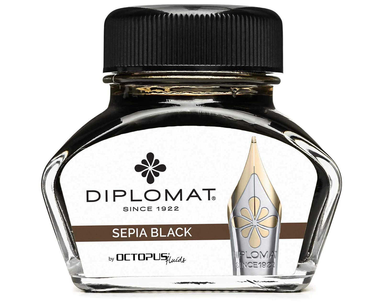 Diplomat Octopus Ink Bottle (Sepia Black - 30 ML) D41001001