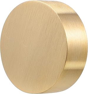 Ipetboom Brass Paperweight 1.57 Inch Round Calligraphy Desk Accessory Metal Weight for Office and Writing Workspace Organizer