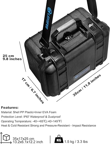 Miniatura 4 de Lekufee Funda rígida impermeable compatible con Gopro Hero 13Gopro Hero 12111098Gopro VoltaMedia ModCreator EditionCámara de acción impermeable y