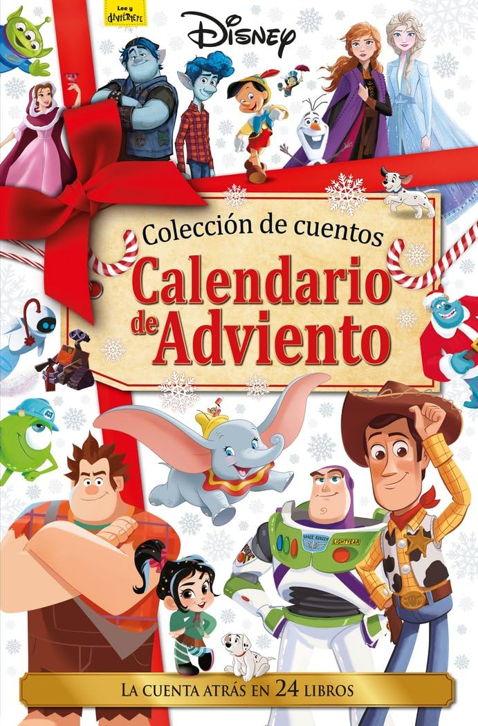 Disney. Calendario de Adviento. La cuenta atrás en 24 libros: Colección de cuentos (Disney. Otras propiedades), versión en español