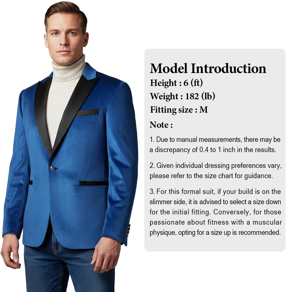 Men's Velvet Blazer One Button Casual Tuxedo for Men Blazer Lapel Prom Party Wedding Banquet - Image 4