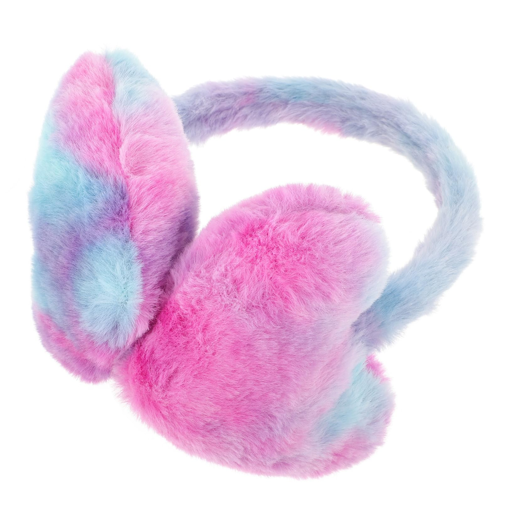 Veemoon Plush Ear Muffs for Women Heart Fur Earmuffs Winter Warm Ear Warmer Set