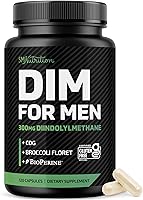 Vista 1 de Suplemento DIM para hombres de 300 mg Bloqueador de estrógeno e inhibidor de la aromatasa Refuerzo de equilibrio hormonal extra fuerte y refuerzo
