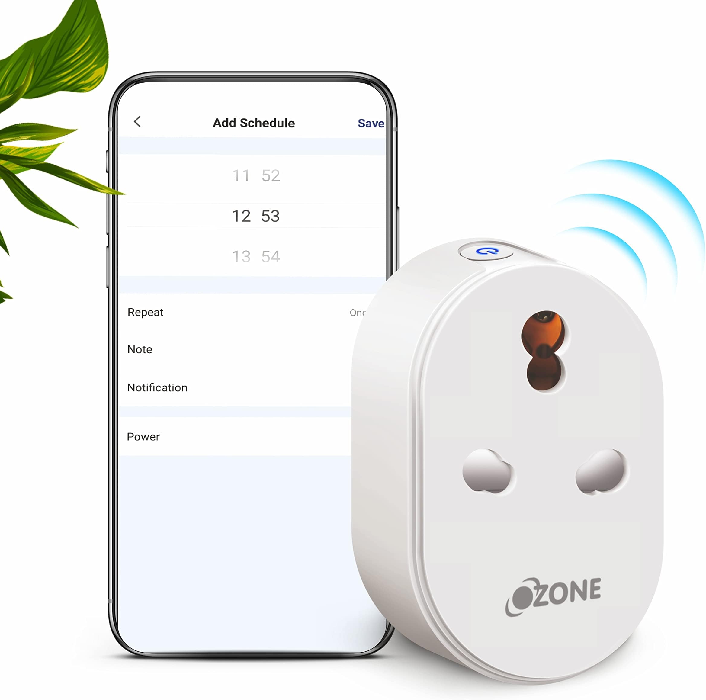 Ozone 16A Wifi Smart Plug with Energy Monitoring | Control Appliances from Your Smartphone | Works with Alexa & Google Assistant | Suitable for Refrigerators, Geysers, ACs, Water Motors | (Pack of 1)