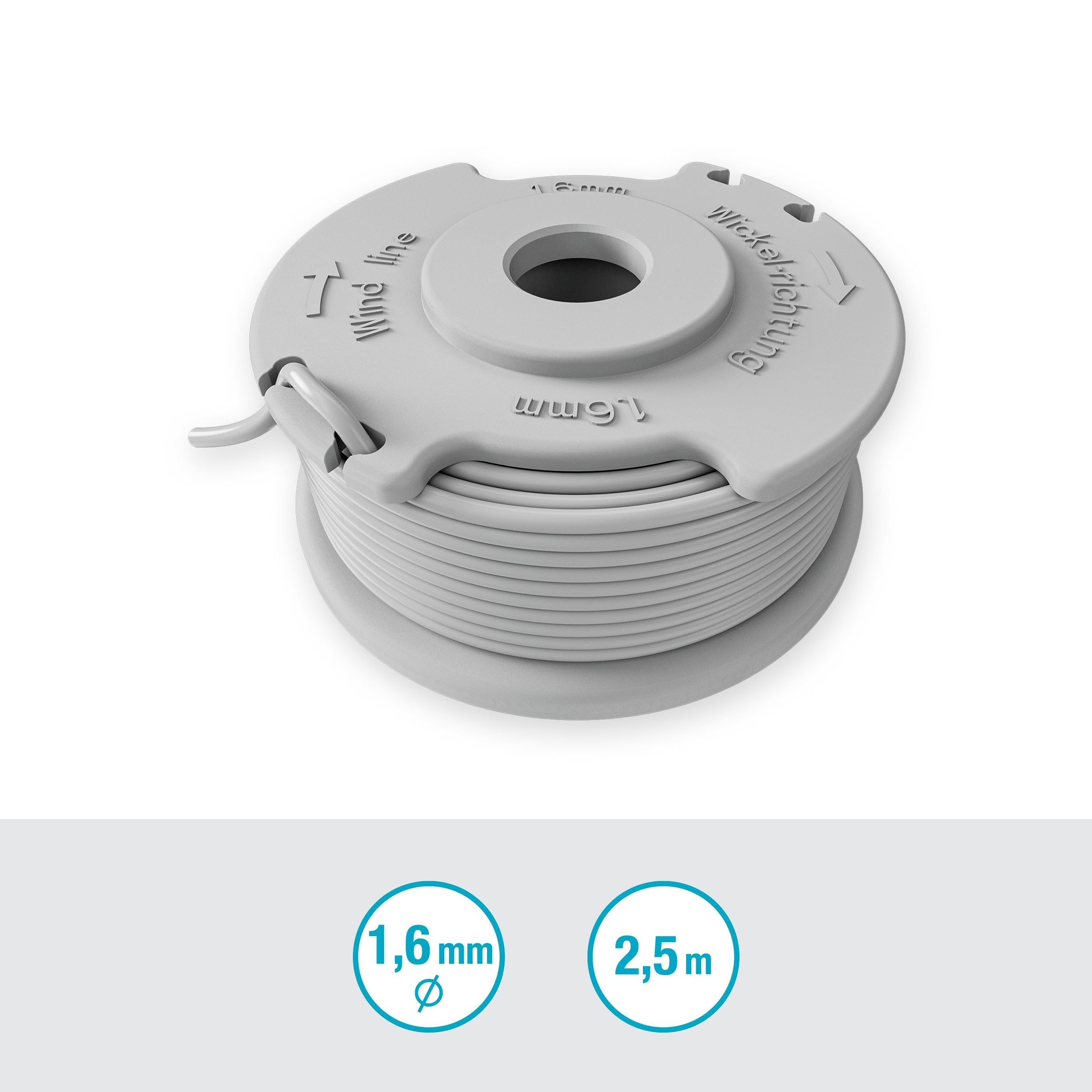 GARDENA Spool & Line Accessory 1.6 mm, Grey - Image 2