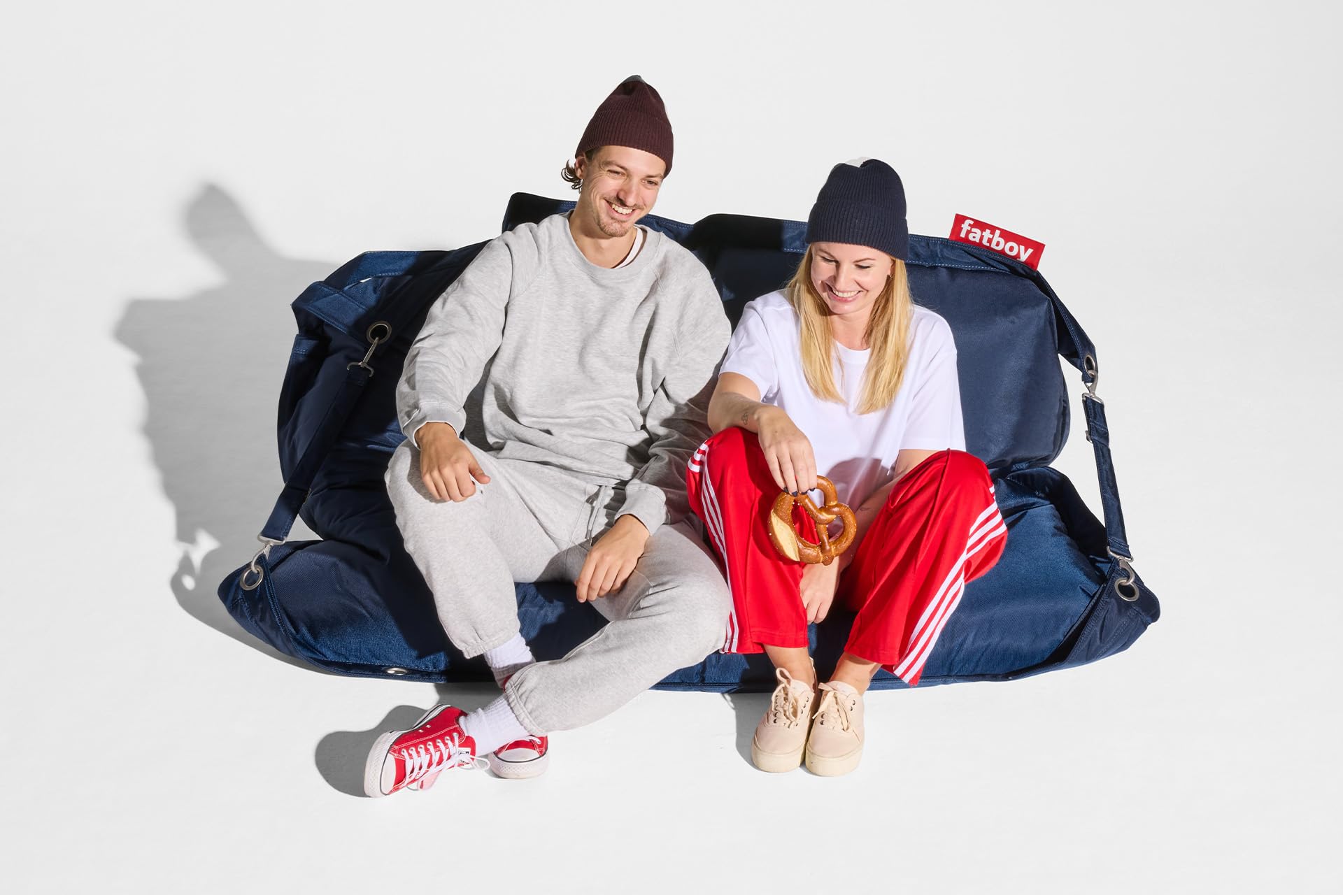 Fatboy Buggle Up Beanbag 180 x 140 cm poliuretanowa niebieska