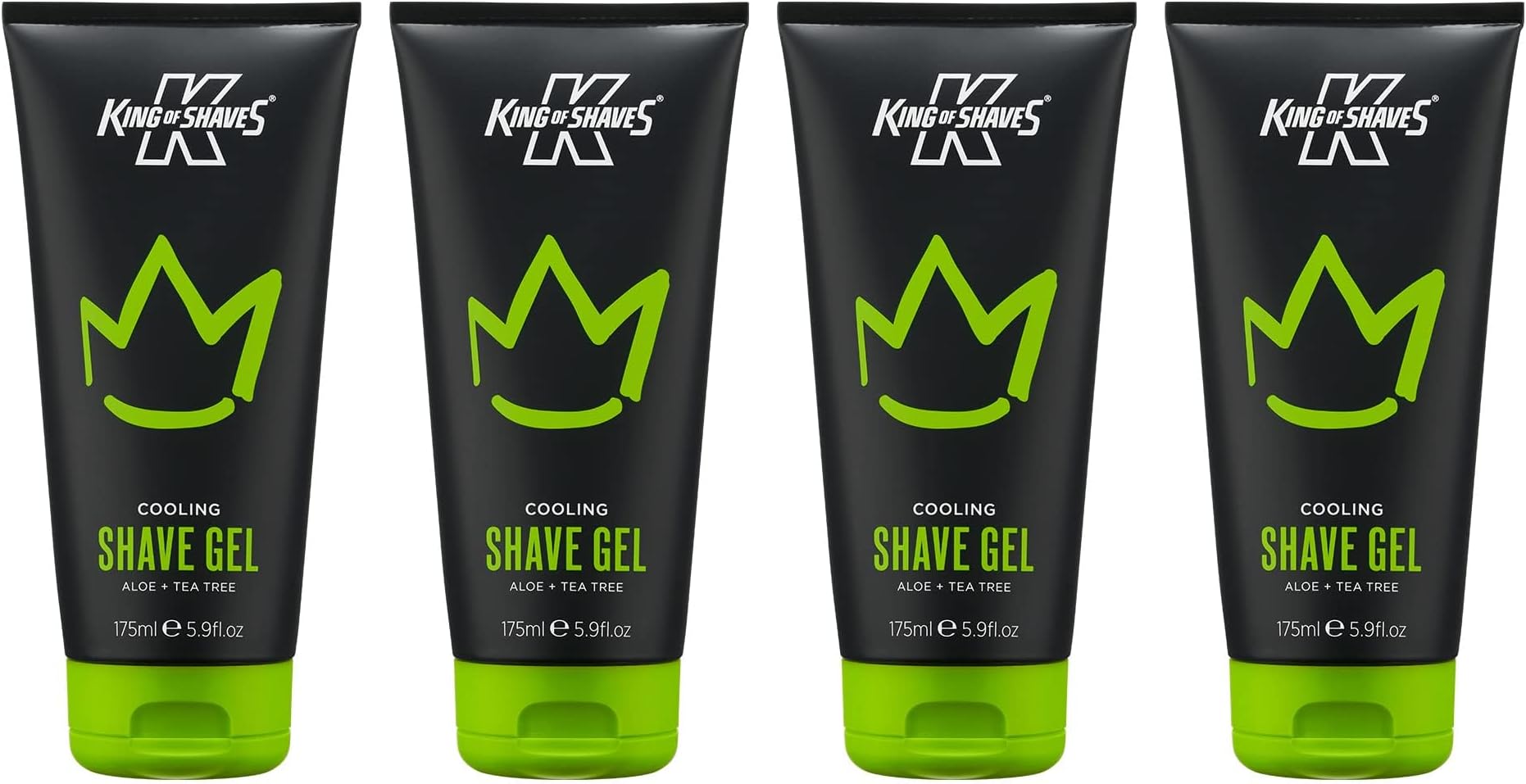 Cooling shave gel Aloe+Tea tree 4x175ml