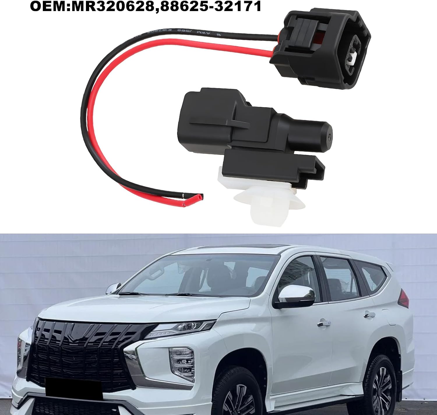 SING F LTD Car Ambient Air Temperature Sensor MR320628 Compatible with Mitsubishi Compatible with Toyota with Plug Wire