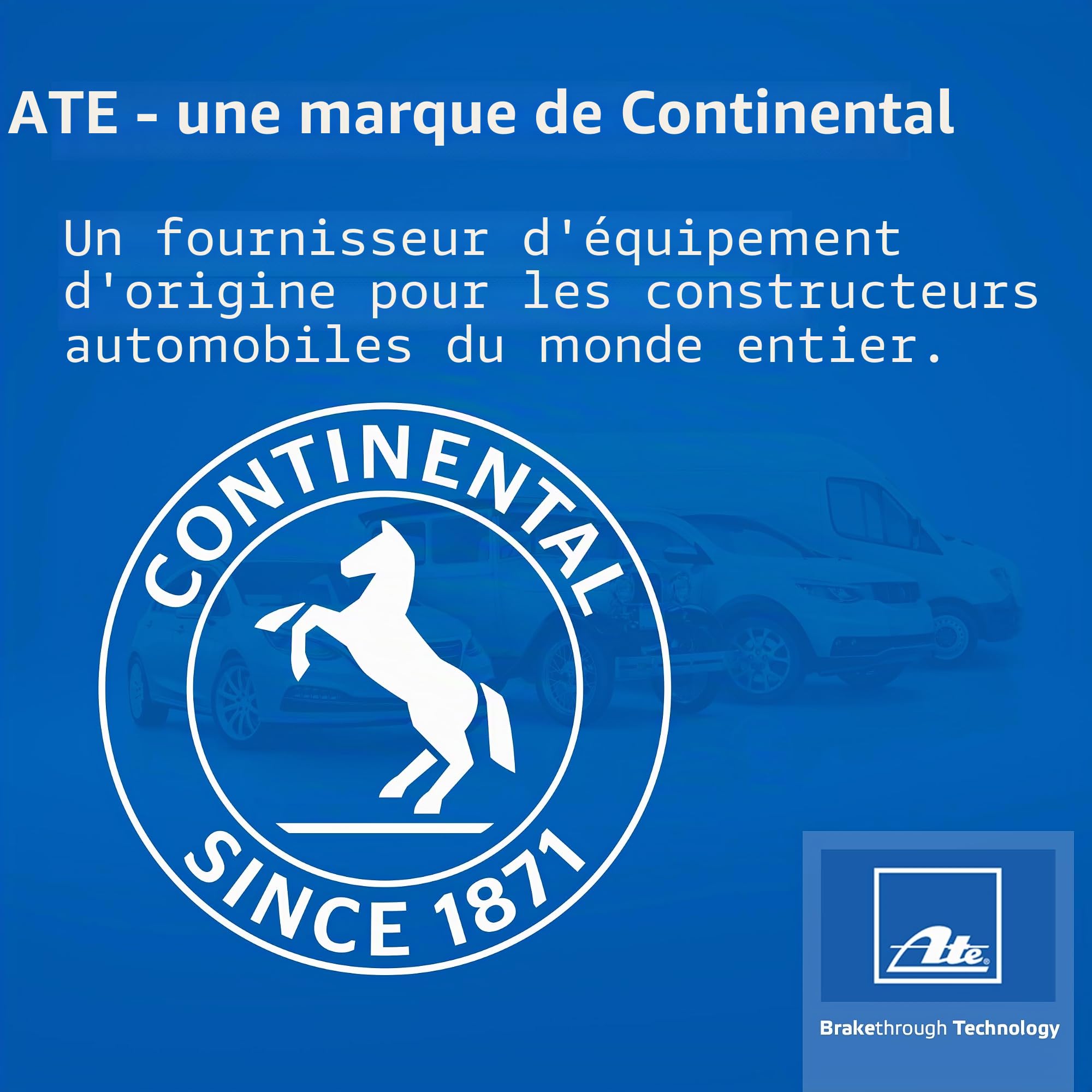 ATE 13.0460-7294.2 Lot de 4 plaquettes de frein arrière