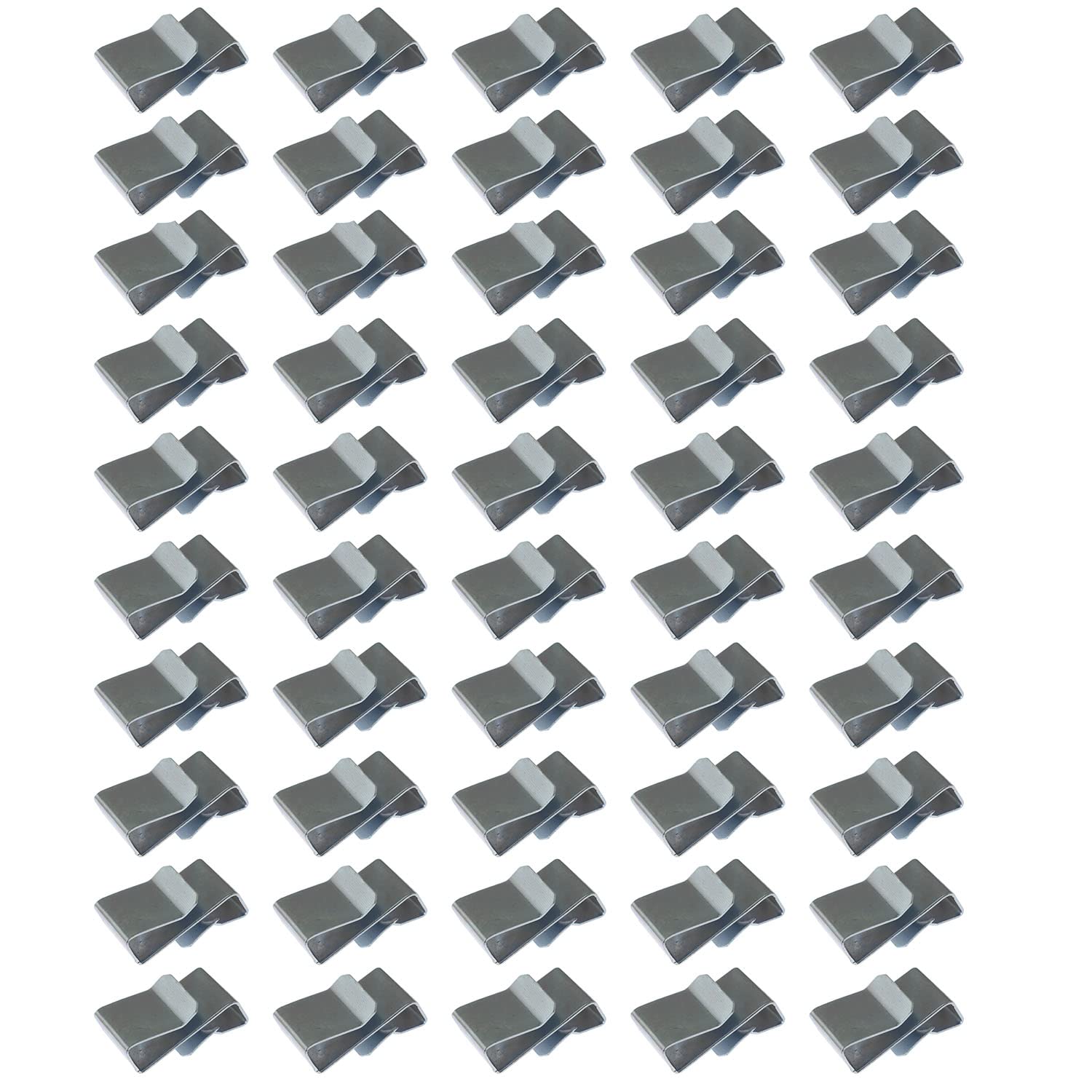 Buy DZS ELEC 50pcs Trailer Frame Wire Clips 18x10x5.8mm Silver Spring