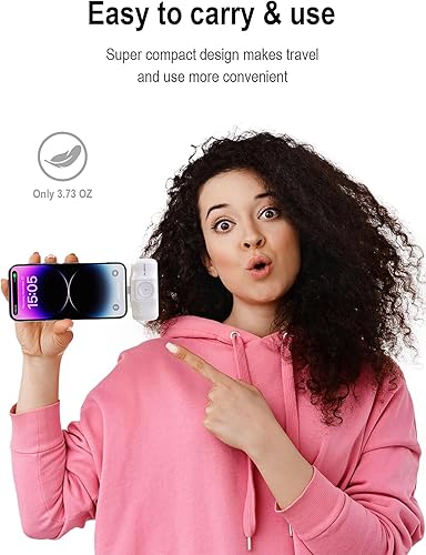 Miniatura 3 de Cargador portátil pequeño de 5000 mAh, mini batería de carga ultra compacta compatible con Apple Watch y iPhone 1414 Pro  14 Plus  14 Pro Max, serie