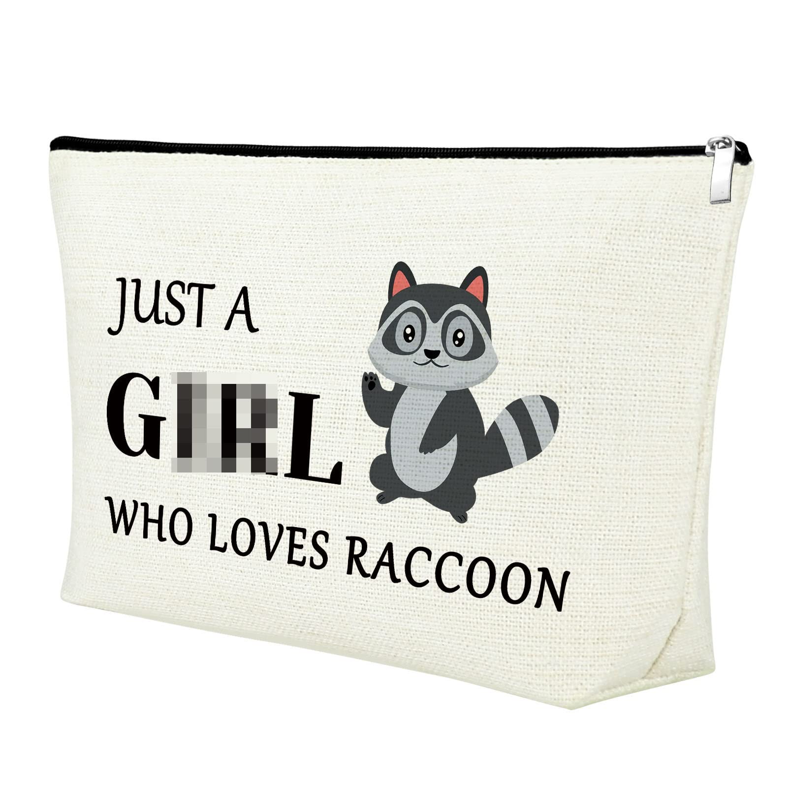 Mxrymvu Raccoon Themed Gifts for Women Raccoon Makeup Bag Animal Lover Gift For Her Friends Family Daughter Birthday Gift Cosmetic Pouch