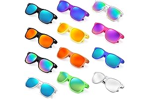 12-Pack Wholesale Retro Neon Party Sunglasses Bulk