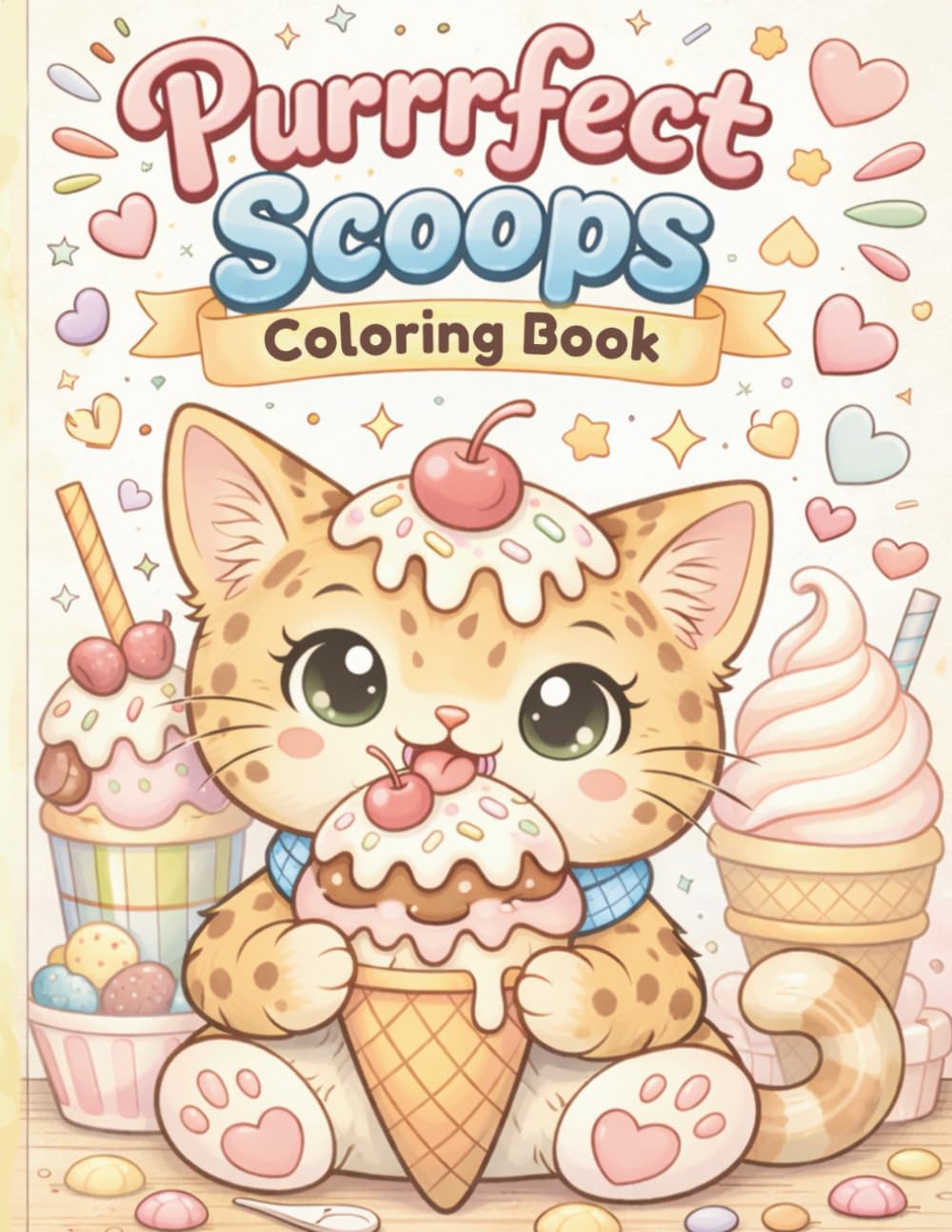 Purrrfect Scoops Coloring Book