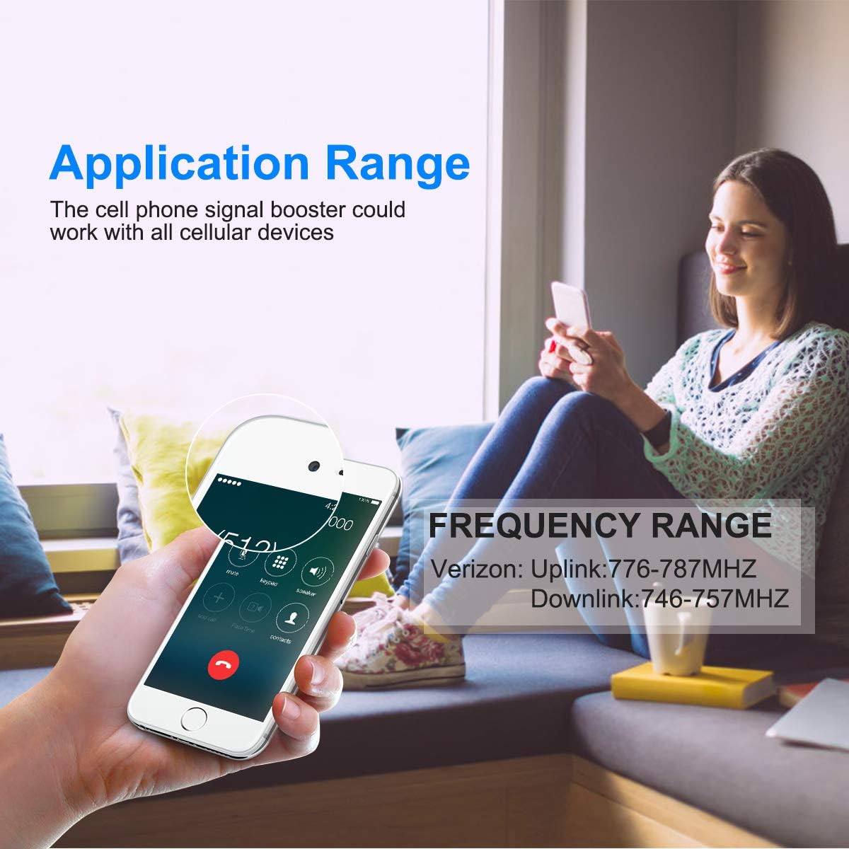 Up To 40% OFF Cell Phone Signal Booster Verizon Signal Booster 4G LTE Band 13 700Mhz US Cellular Signal Booster Verizon Cell Phone Booster Verizon Cell Phone Signal Amplifier for Home Boost Voice + Data