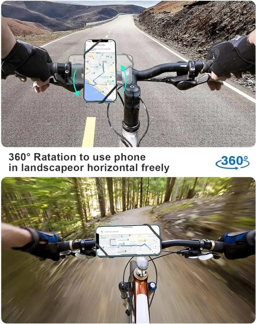 Supporto Telefono Bici Magnetico Rotante Manubrio Moto Pince Scooter Accessori Ciclismo