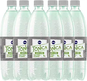 Água Tônica Sabor Limão 1 Litro Fardo com 6 Unidades - Vittal
