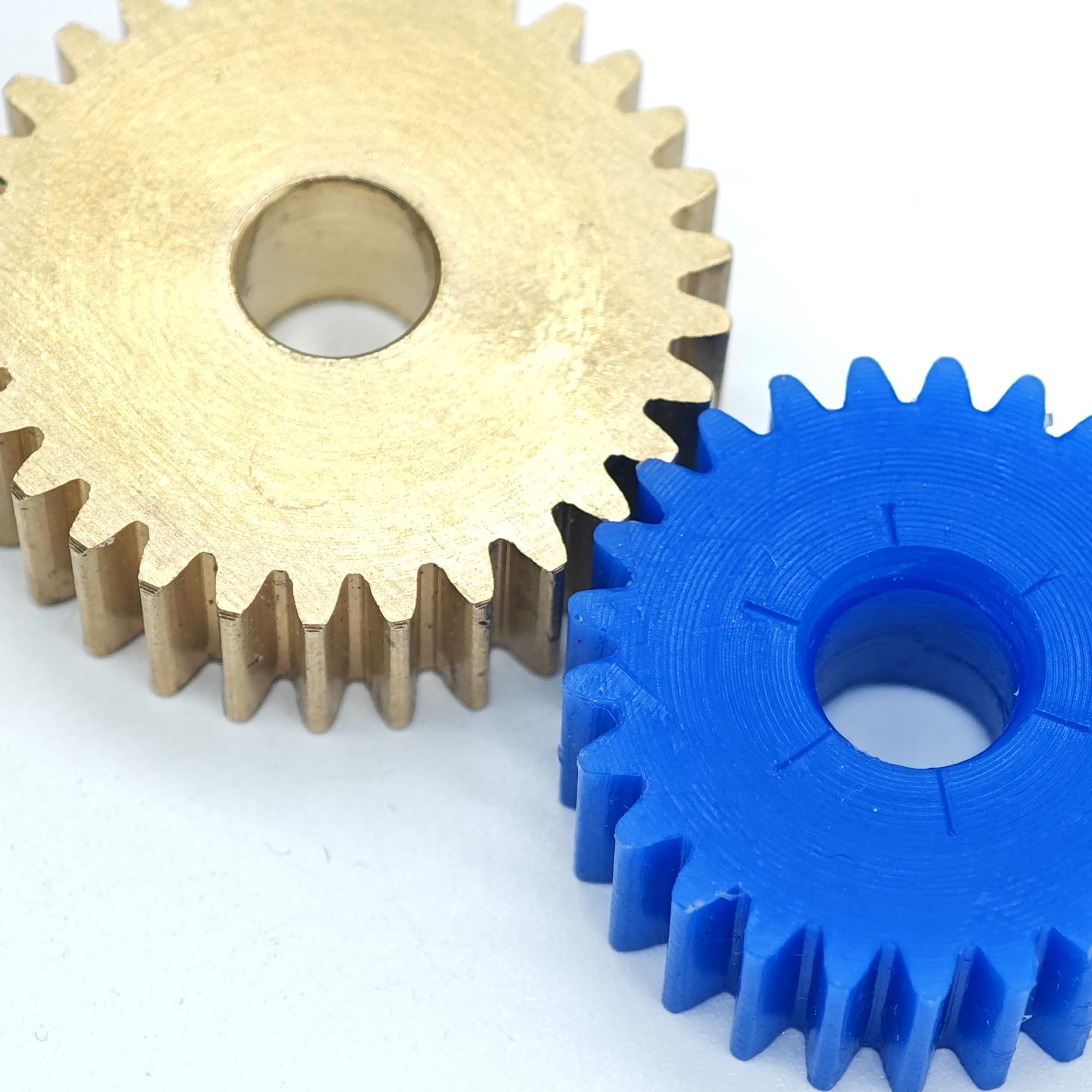 Ingranaggio cilindrico piatto in ottone da 0,6 M, 150 denti, spessore 5 mm, modulo 0,6, pignone da 150 denti meccanico(12.7mm bore)