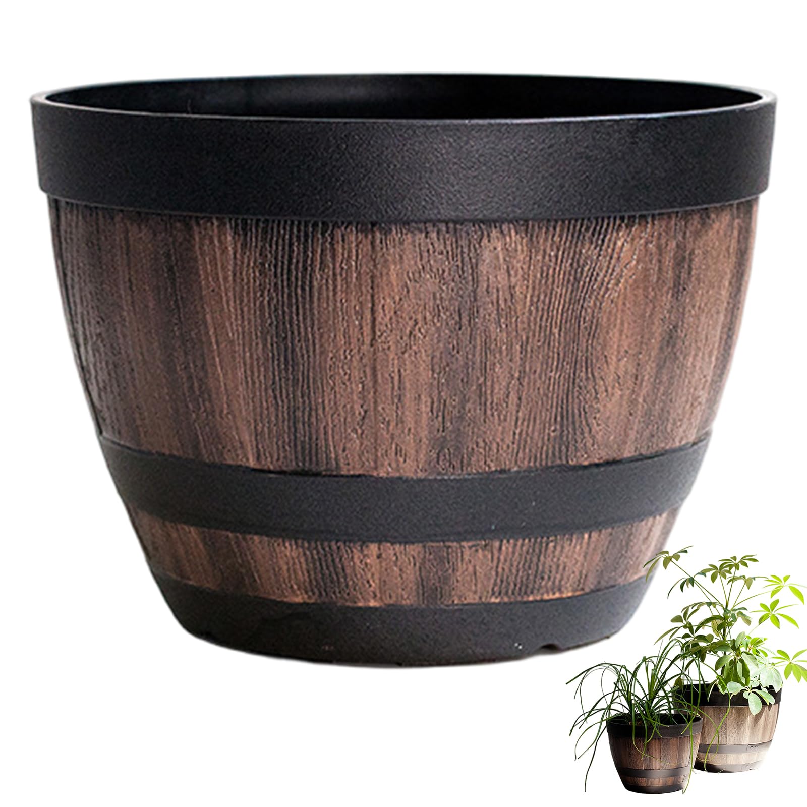 Pot de jardin aspect bois pour sublimer la terrasse et le balcon