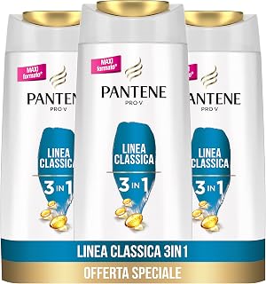 Pantene Pro-V Shampoing et après-shampooing et traitement ligne classique 3 en 1 pour des, soin cheveux flacon de 675 ml