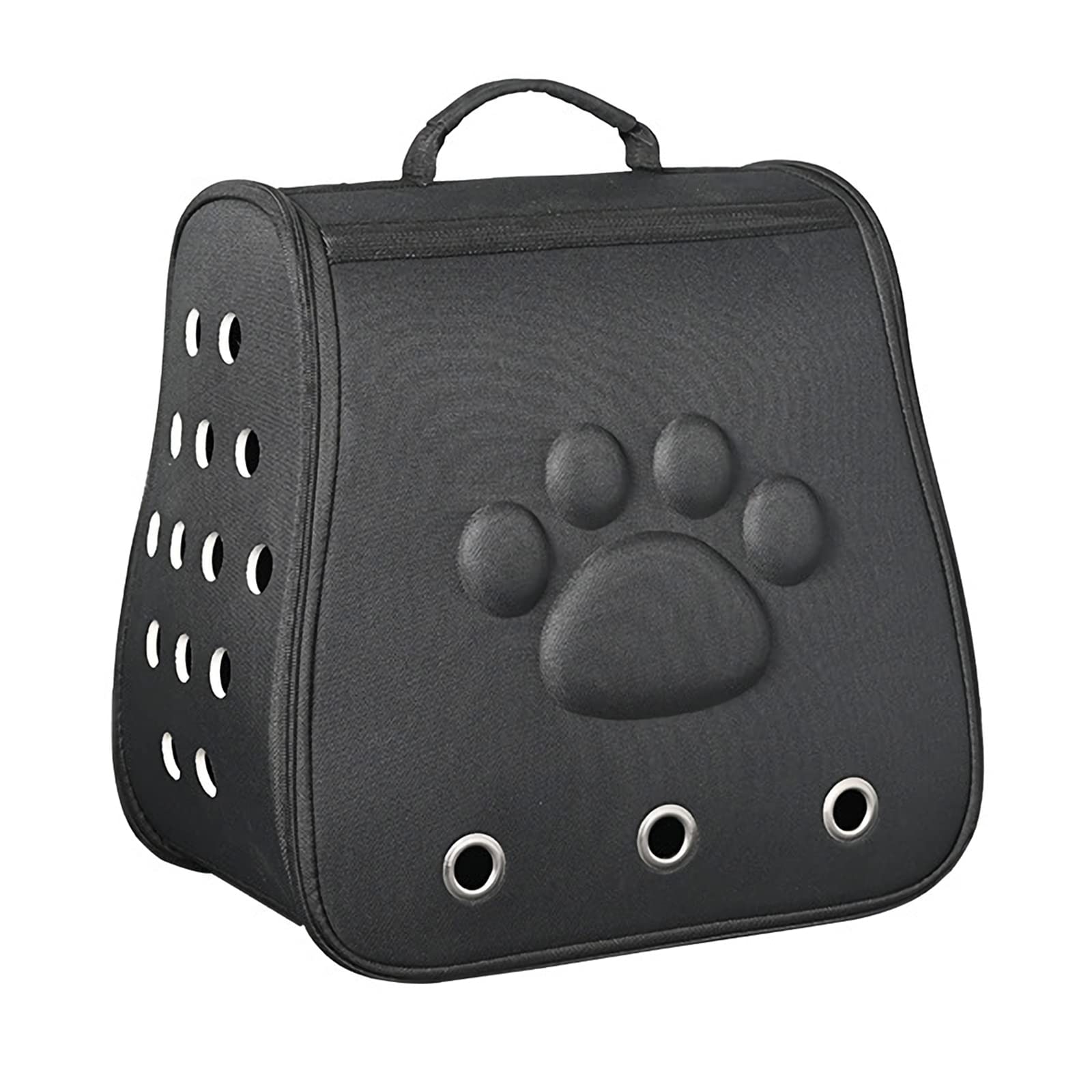 PETCUTE Mochilas para Perros Gatos,Mochila Portadora de Mascotas Plegable con Correa de Hombro Ajustable,Bolsa de Transporte para Mascotas,Mochila para Perro hasta 10kg para Viajar/Senderismo/Camping