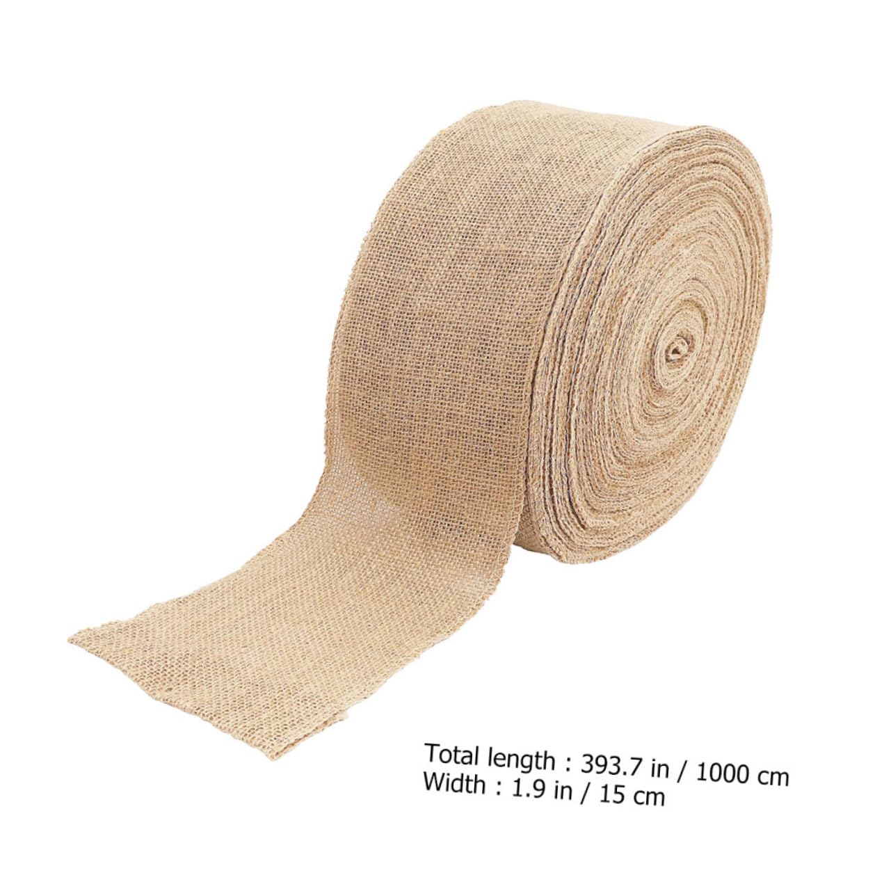 2 Rollen Natürliche Juteband Breit Vielseitiges DIY Dekoband für Geschenkverpackung Hochzeit Party Shower und Saisonale Tischdeko Glatte Oberfläche ohne Falten Basteln mit Robustem