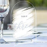 Vista 7 de Letrero acrílico de arco transparente de 5 x 7 pulgadas con soporte, paquete de 10 hojas de acrílico arqueadas transparentes en blanco con soporte