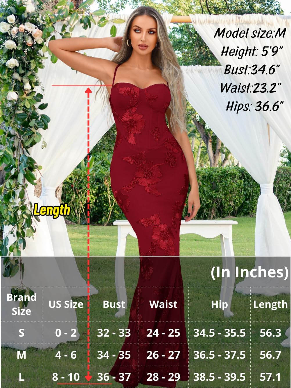 Women's Floor Length Formal Floral Dress, 3D Flower Backless, Mermaid Corset Evening Gown for Prom Cocktail 2026 - Image 7