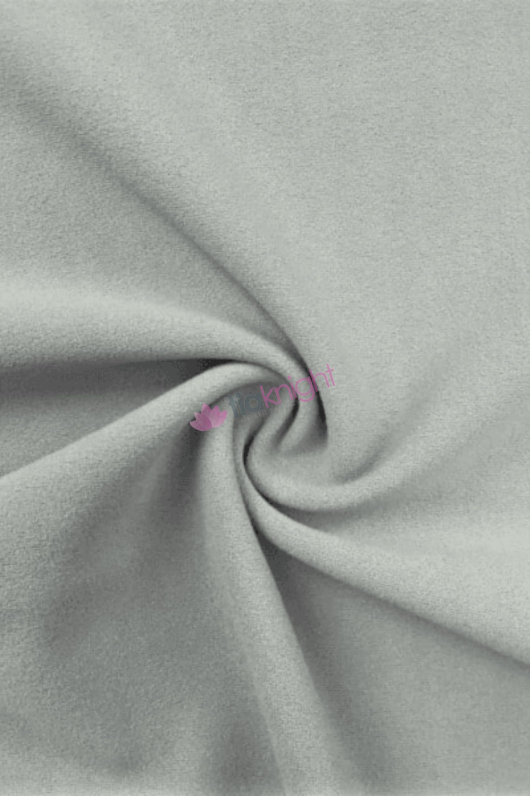 Scuba Crepe Dressmaking Jersey Fabric | Stretchy & Thick Body Control Material | 150 cm Wide | Sold by The Metre | Same Day Dispatch | SQ181, by Tia Knight (Grey) — image 1