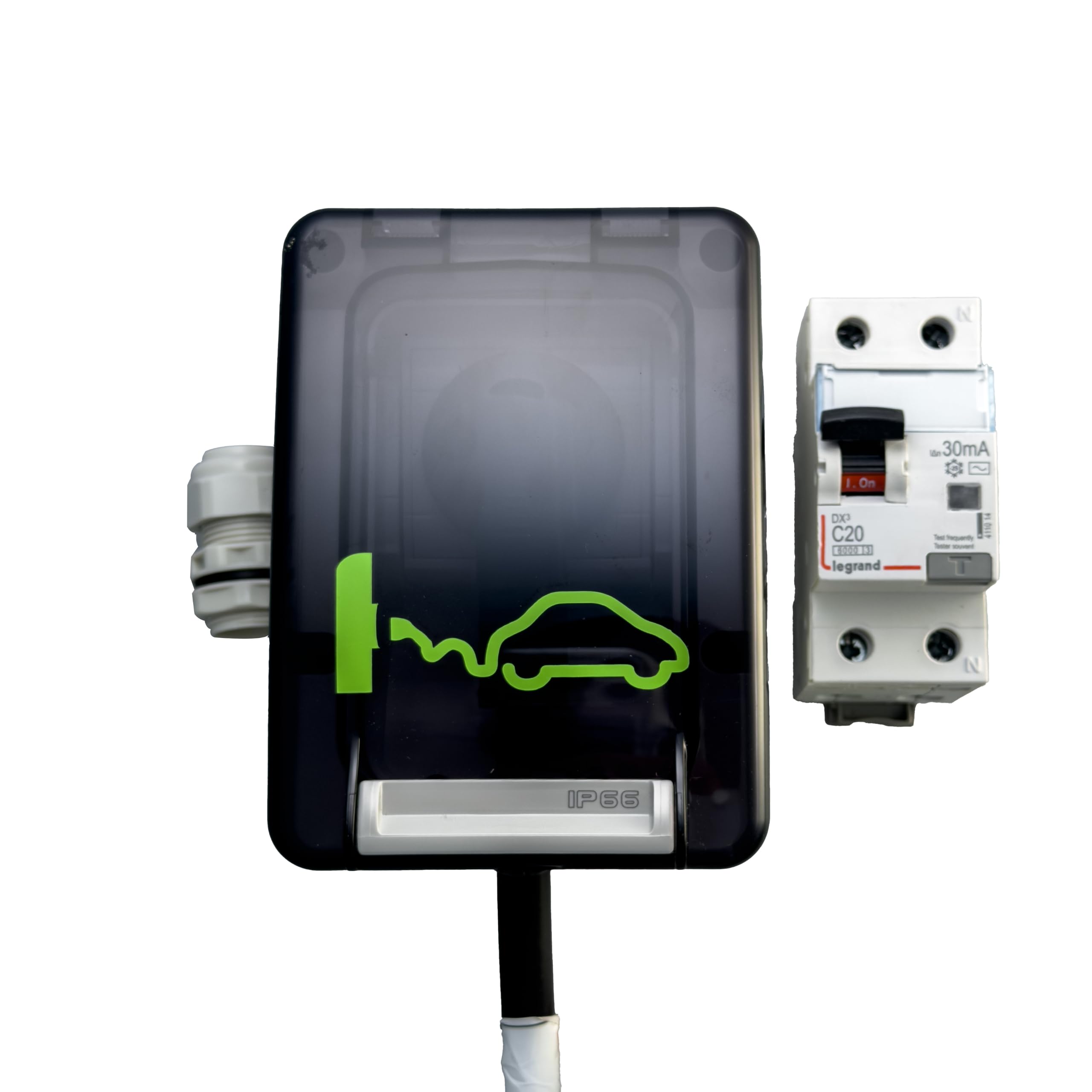 Prise de courant pour véhicules électriques avec dose de charge IP66 et prise FI/LS 20A (Price +RCBO L20A)